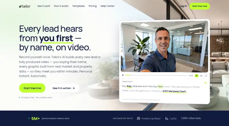 The Tailor homepage