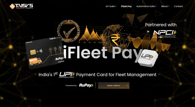 The iFleet Pay homepage