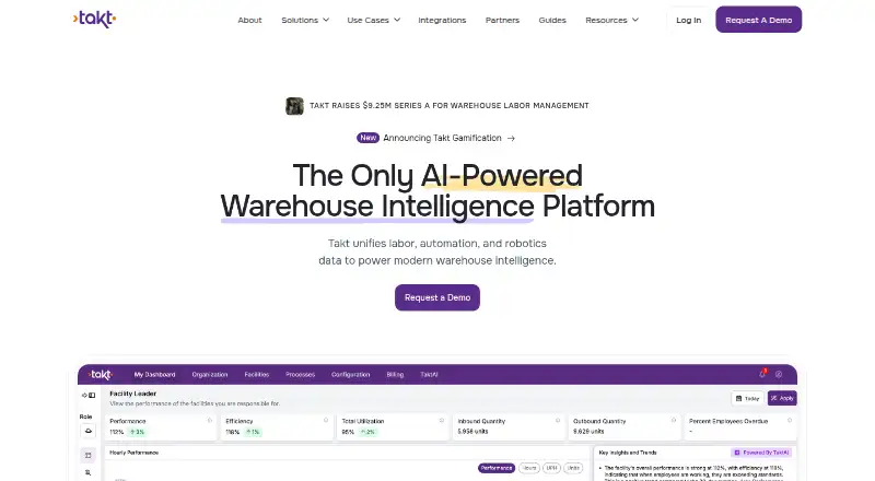 The Takt homepage