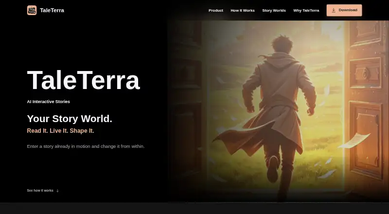 The TaleTerra homepage