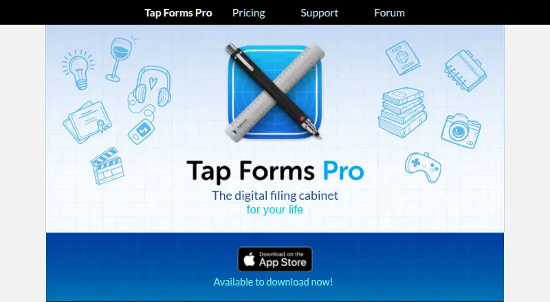 The Tap Forms Pro homepage