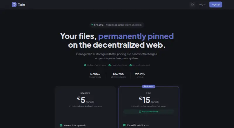 The Tarlo homepage