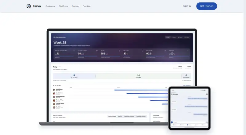 The Tarva homepage