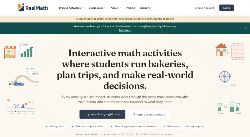 The RealMath homepage