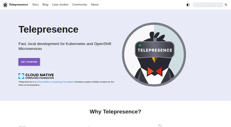 The Telepresence homepage