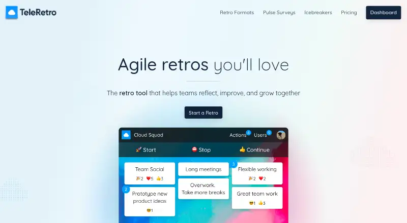 The TeleRetro homepage