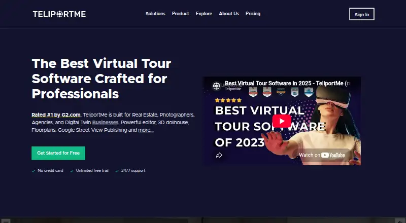 The TeliportMe homepage