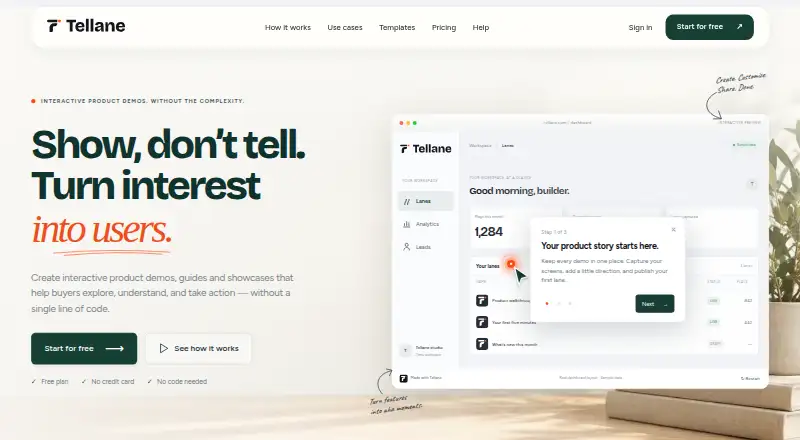 The Tellane homepage