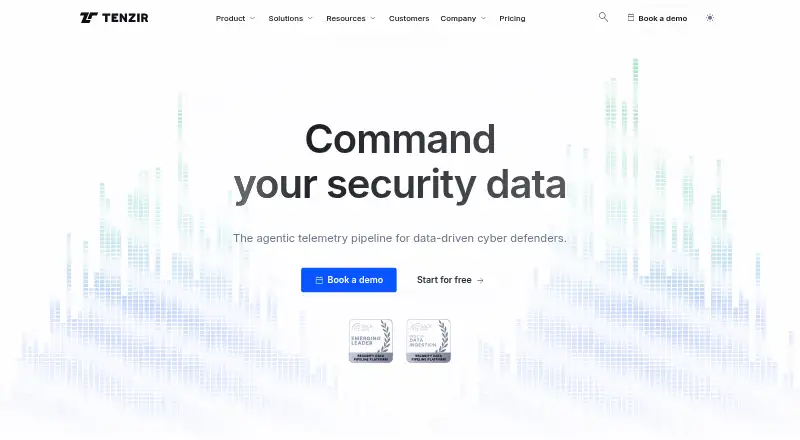 The Tenzir homepage