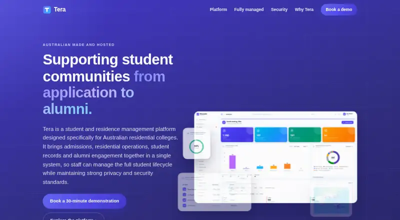 The Tera homepage