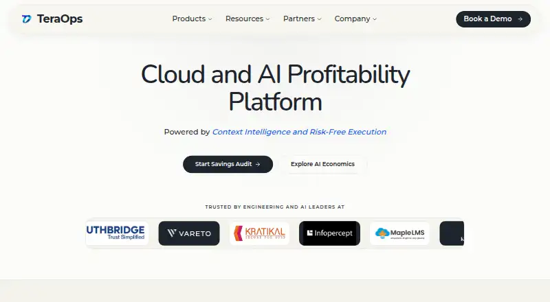The TeraOps homepage
