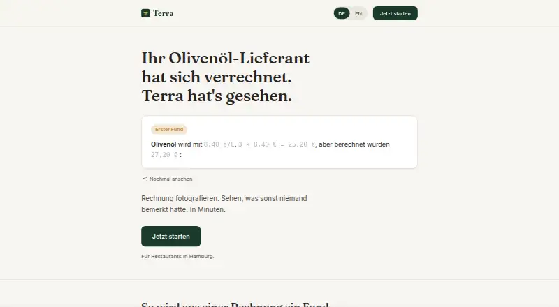 The Terra homepage
