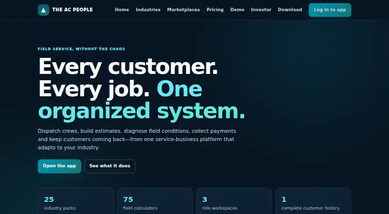 The The AC People homepage