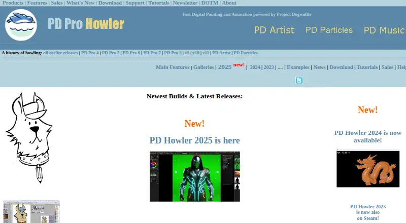 The PD Howler homepage