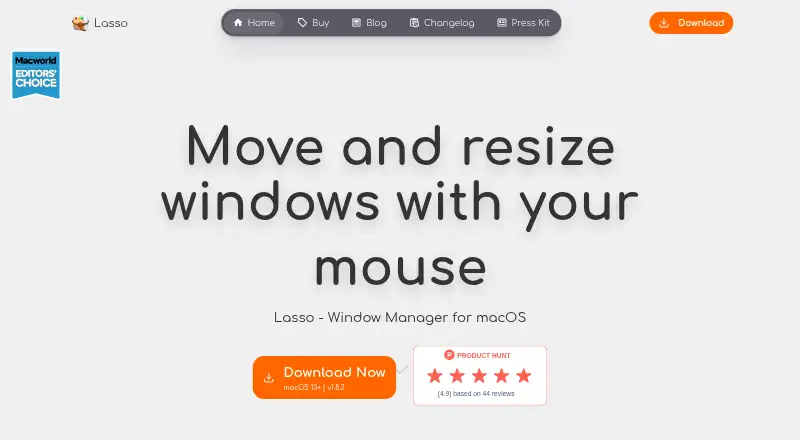 The Lasso homepage