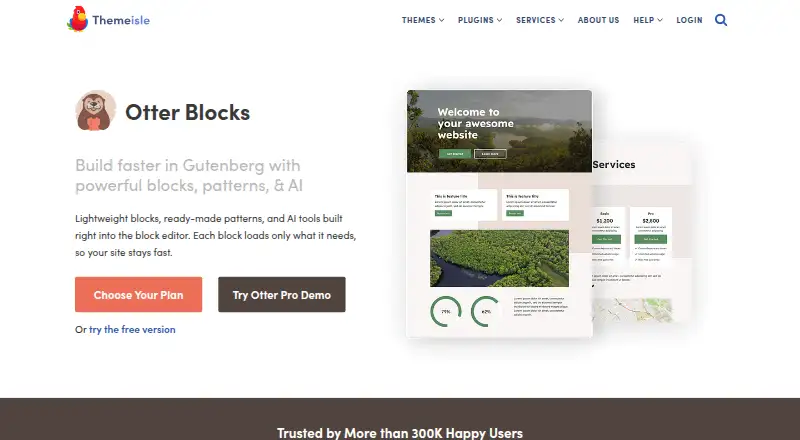 The Otter Blocks homepage
