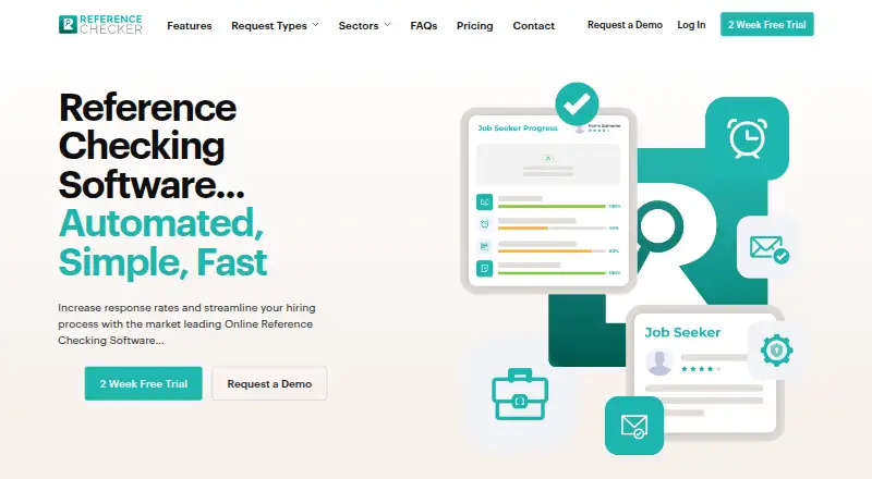 The The Reference Checker homepage