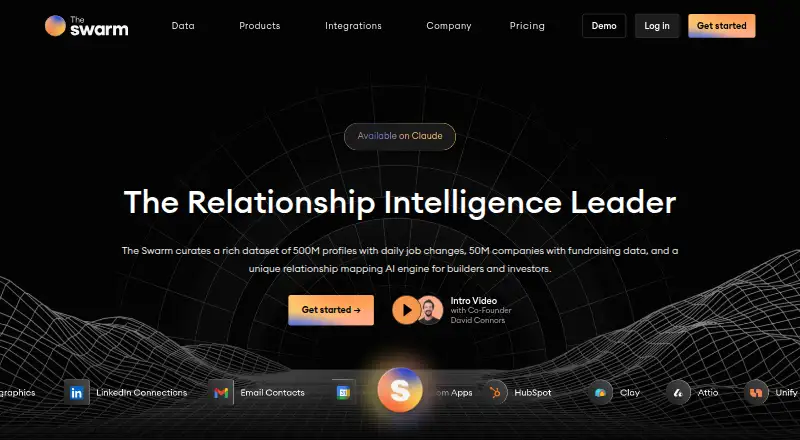 The The Swarm homepage