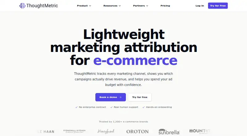 The ThoughtMetric homepage
