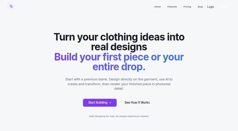 The ThreadLab Studio homepage