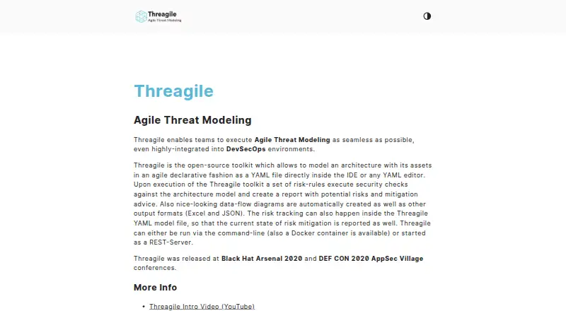 The Threagile homepage