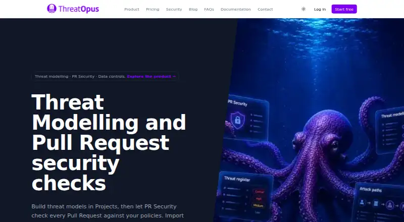 The ThreatOpus homepage
