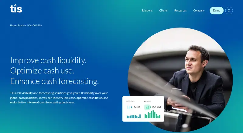 The TIS CashOptix homepage