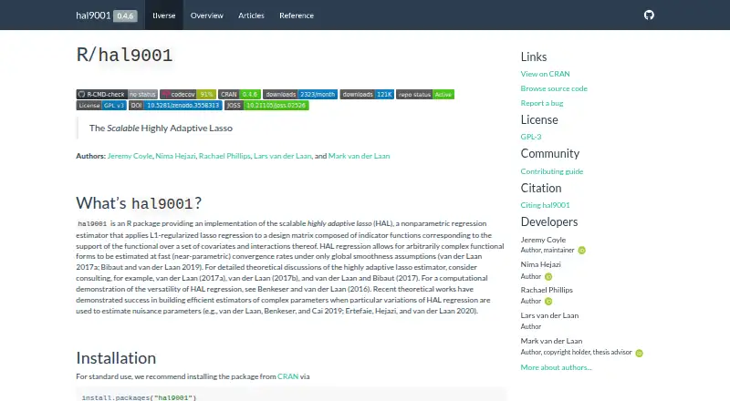 The hal9001 homepage
