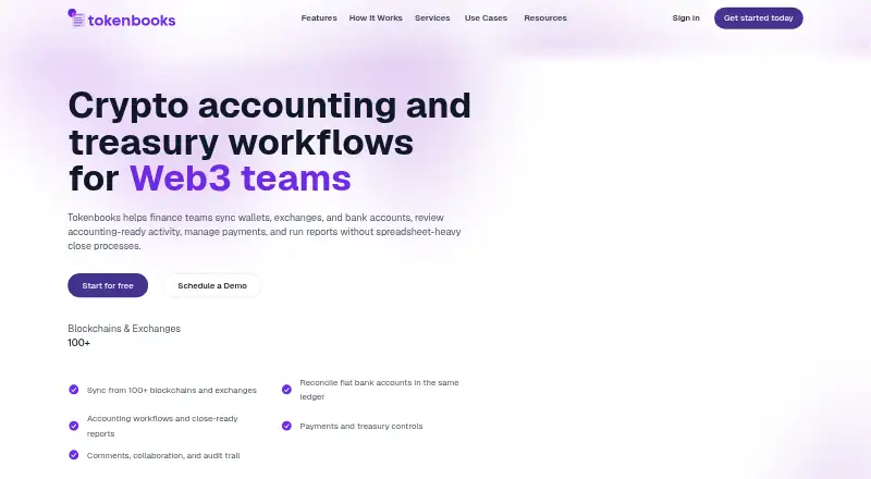 The Tokenbooks homepage