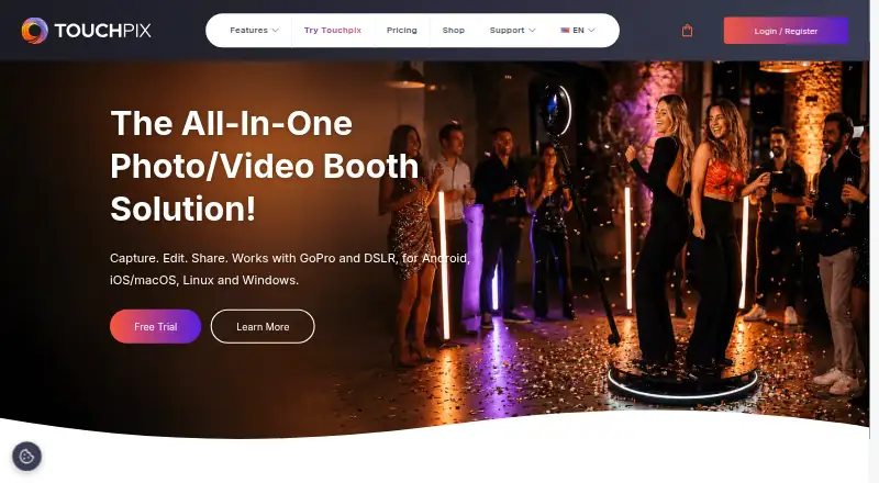 The Touchpix homepage