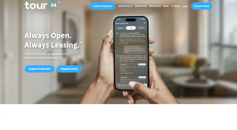 The Tour24 homepage