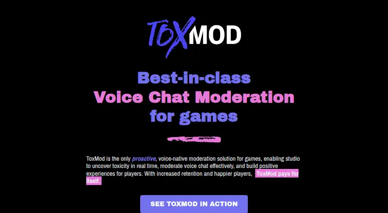 The ToxMod homepage
