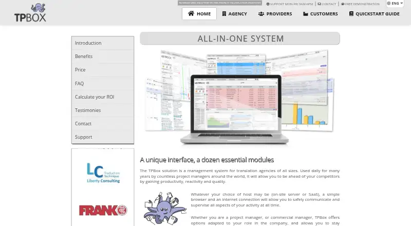 The TPBox homepage