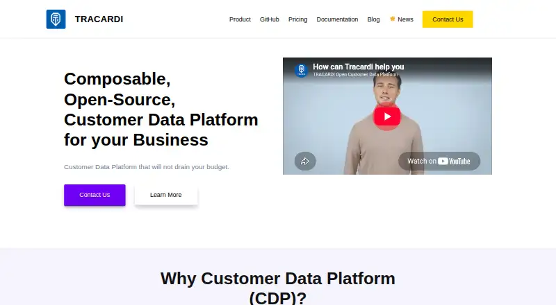 The Tracardi homepage