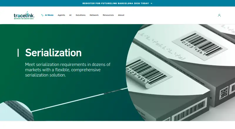 The TraceLink Serialization homepage