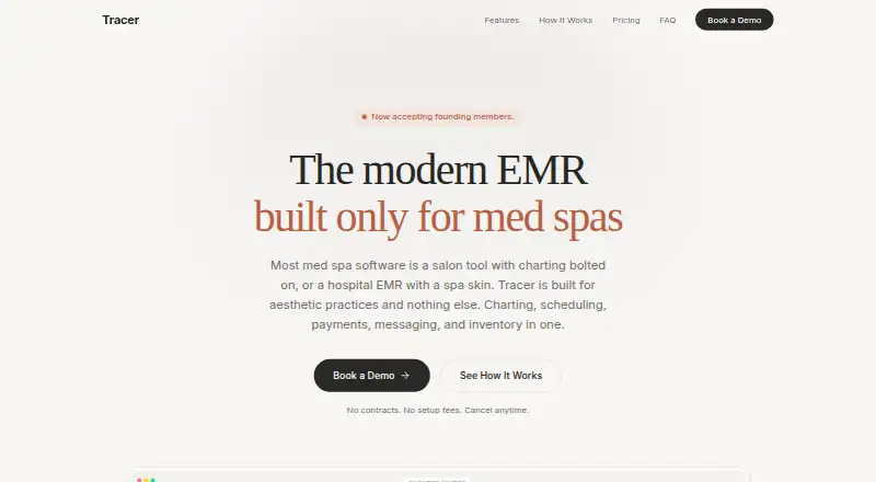 The Tracer homepage