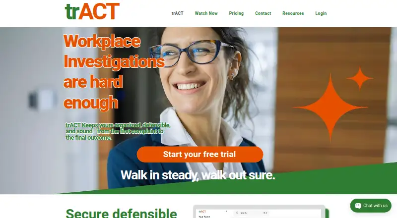 The trACT homepage