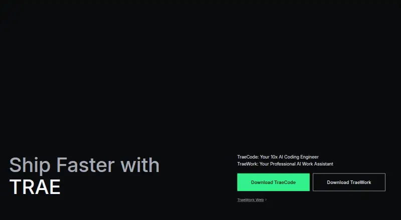 The TRAE homepage