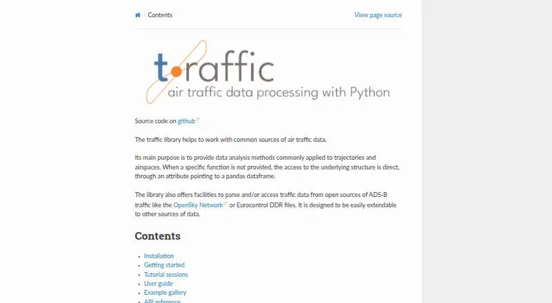 The traffic homepage