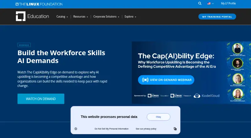 The Linux Foundation Training homepage