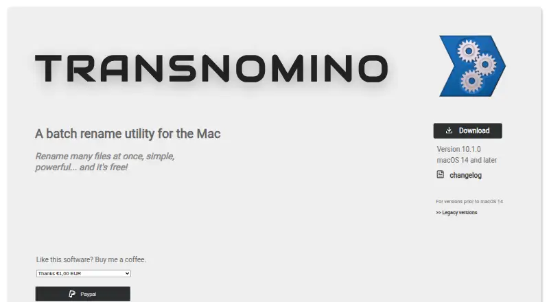 The Transnomino homepage