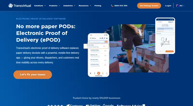 The Transvirtual ePOD homepage