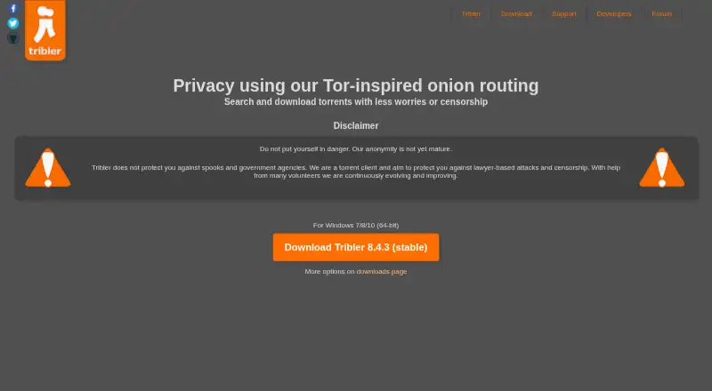 The Tribler homepage