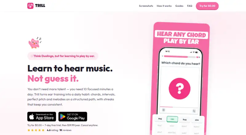 The Trill homepage