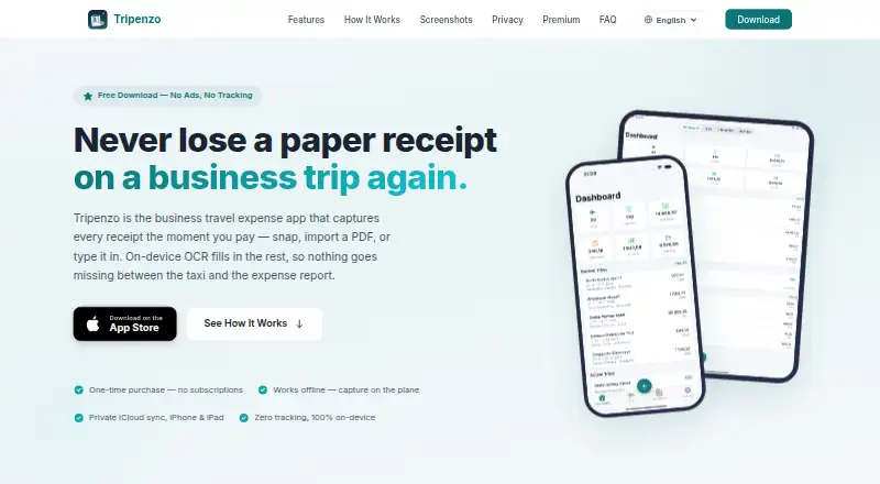The Tripenzo homepage