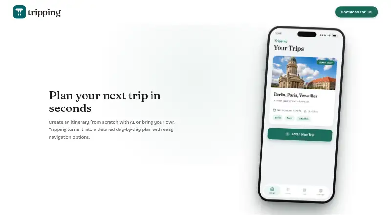 The Tripping homepage