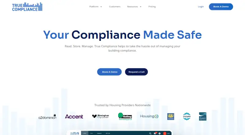 The True Compliance homepage