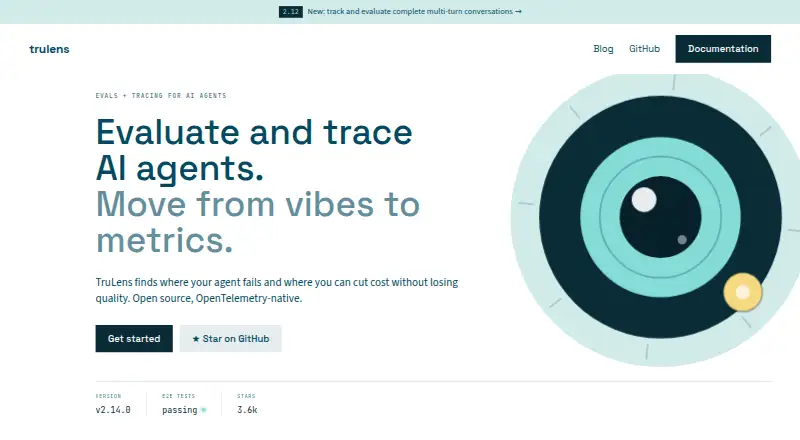 The TruLens homepage