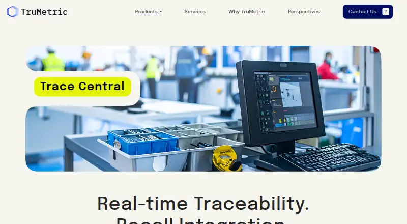 The Trace Central homepage