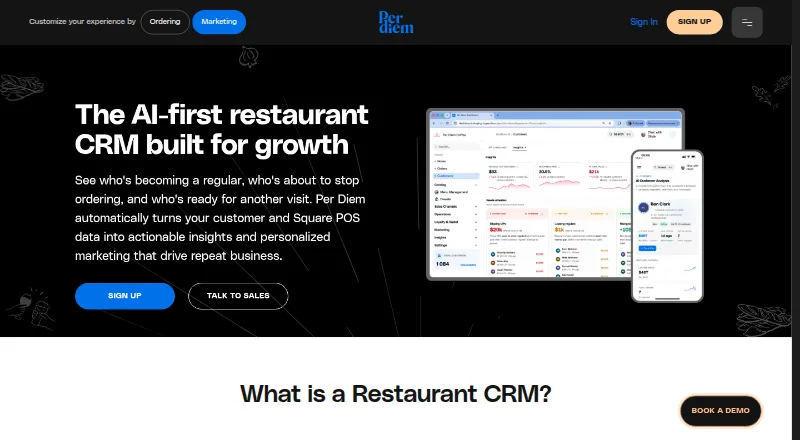 The Per Diem homepage